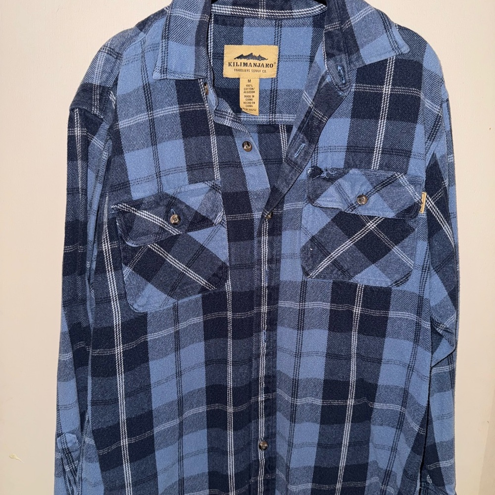 Kilimanjaro Blue Plaid Shirt